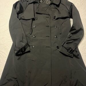 Classic Black Women's Trench Coat